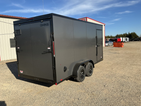 New 2026 Compass 7'x16' Enclosed Cargo Trailer- Jasper