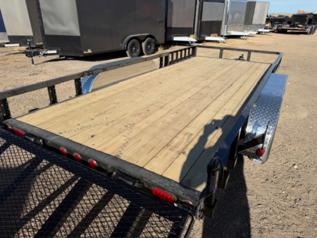 New 2026 PJ Trailers UK 7 X 16 TA Utility Trailer- 77  Wide Deck- Side Load Ramps