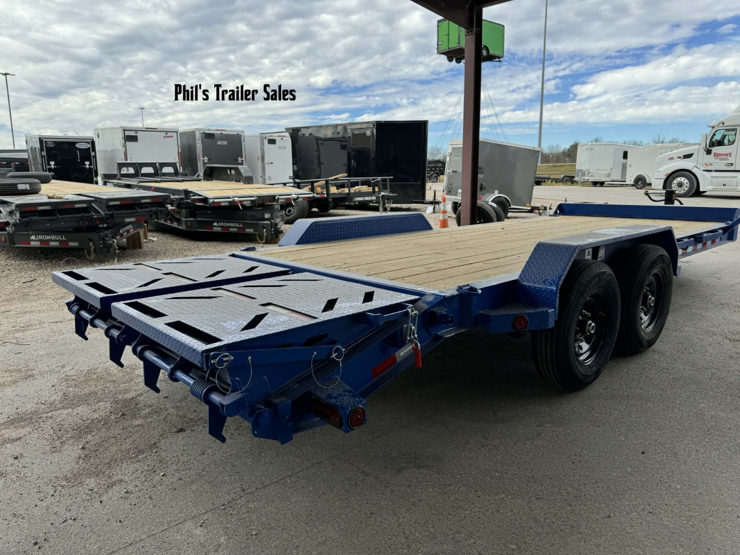 New Iron Bull NEW 20' EQUIPMENT TRAILER OPEN TRAILER UTILITY TRAILERS MEGA RAMP Equipment Trailer