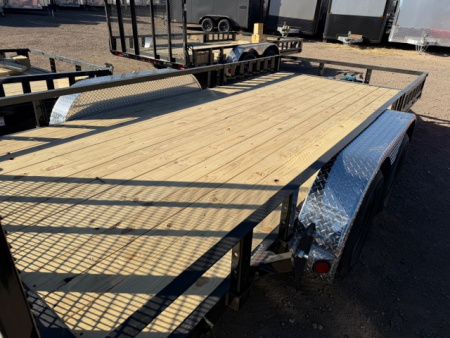 New 2026 PJ Trailers UL 7 X 14 TA Utility Trailer- 83" Deck W/ATV Ramps