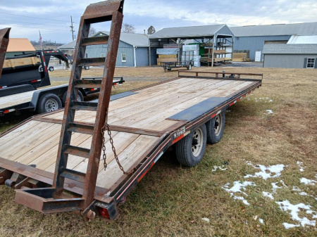 Used USED AS IS - 1996 Hudson Trailers HTMBH Deckover Trailer / 12k GVWR / 102"x19'