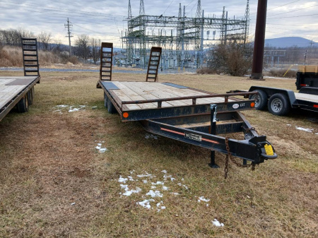 Used USED AS IS - 1996 Hudson Trailers HTMBH Deckover Trailer / 12k GVWR / 102 x19'