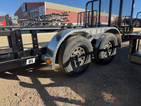 New 2026 PJ Trailers UL 7 X 14 TA Utility Trailer- 83" Deck W/ATV Ramps