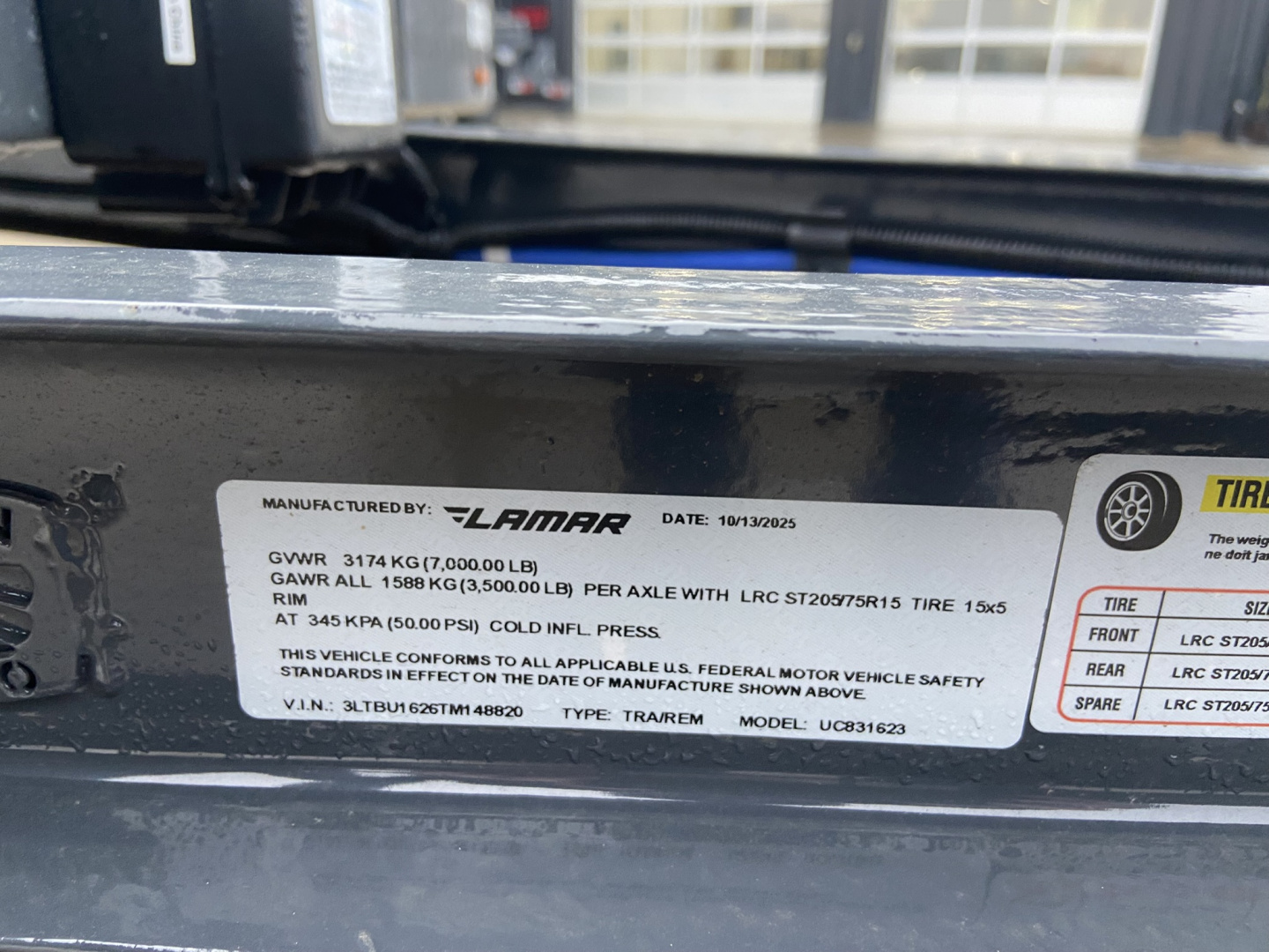 New Lamar 16' Utility Trailer