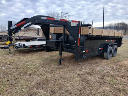 Used 2024 Texas Pride HD Dump Trailer / 20k GVWR / 7'x16'