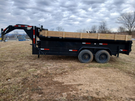 Used 2024 Texas Pride HD Dump Trailer / 20k GVWR / 7'x16'