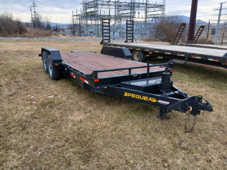 Used 2018 Pequea Trailers T100 Tilt Trailer / 14,000 GVWR / 82 x18'