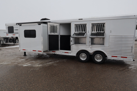 Used 2022 SMC 3 Horse LQ Slide-out Trailer