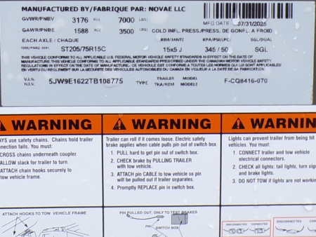 New 2026 Formula Trailers Conquest 7x16 7k Cargo / Enclosed Trailer