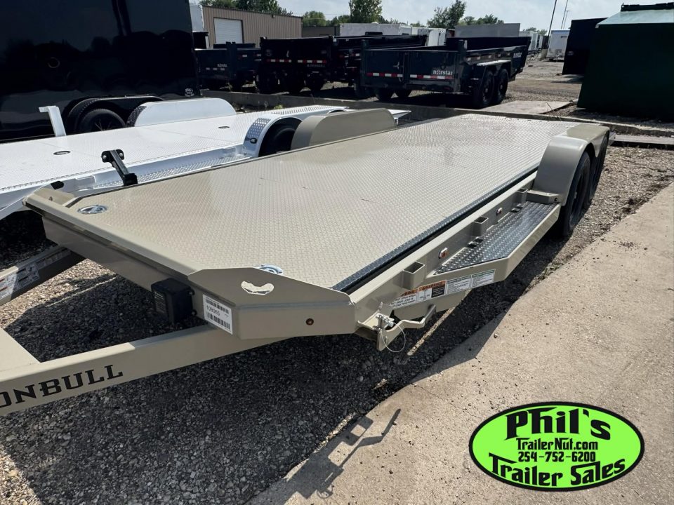New Iron Bull 83X20 TILT TRAILER OPEN CAR HAULER STEEL DECK Equipment Trailer TILT TRAILER