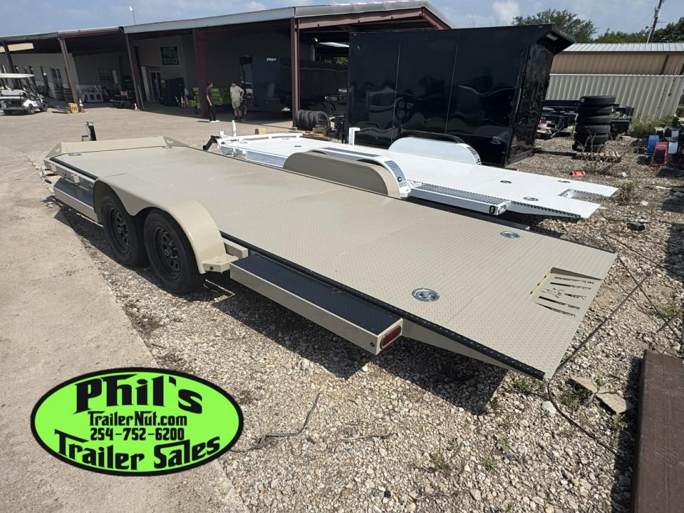 New Iron Bull 83X20 TILT TRAILER OPEN CAR HAULER STEEL DECK Equipment Trailer TILT TRAILER