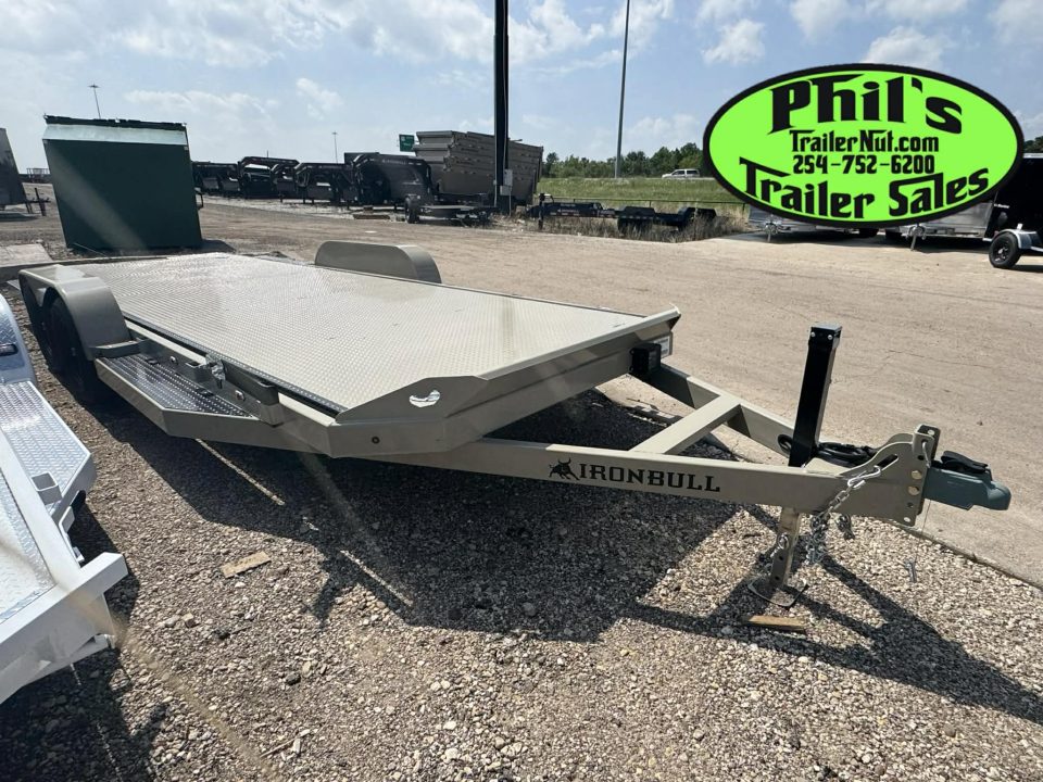 New Iron Bull 83X20 TILT TRAILER OPEN CAR HAULER STEEL DECK Equipment Trailer TILT TRAILER
