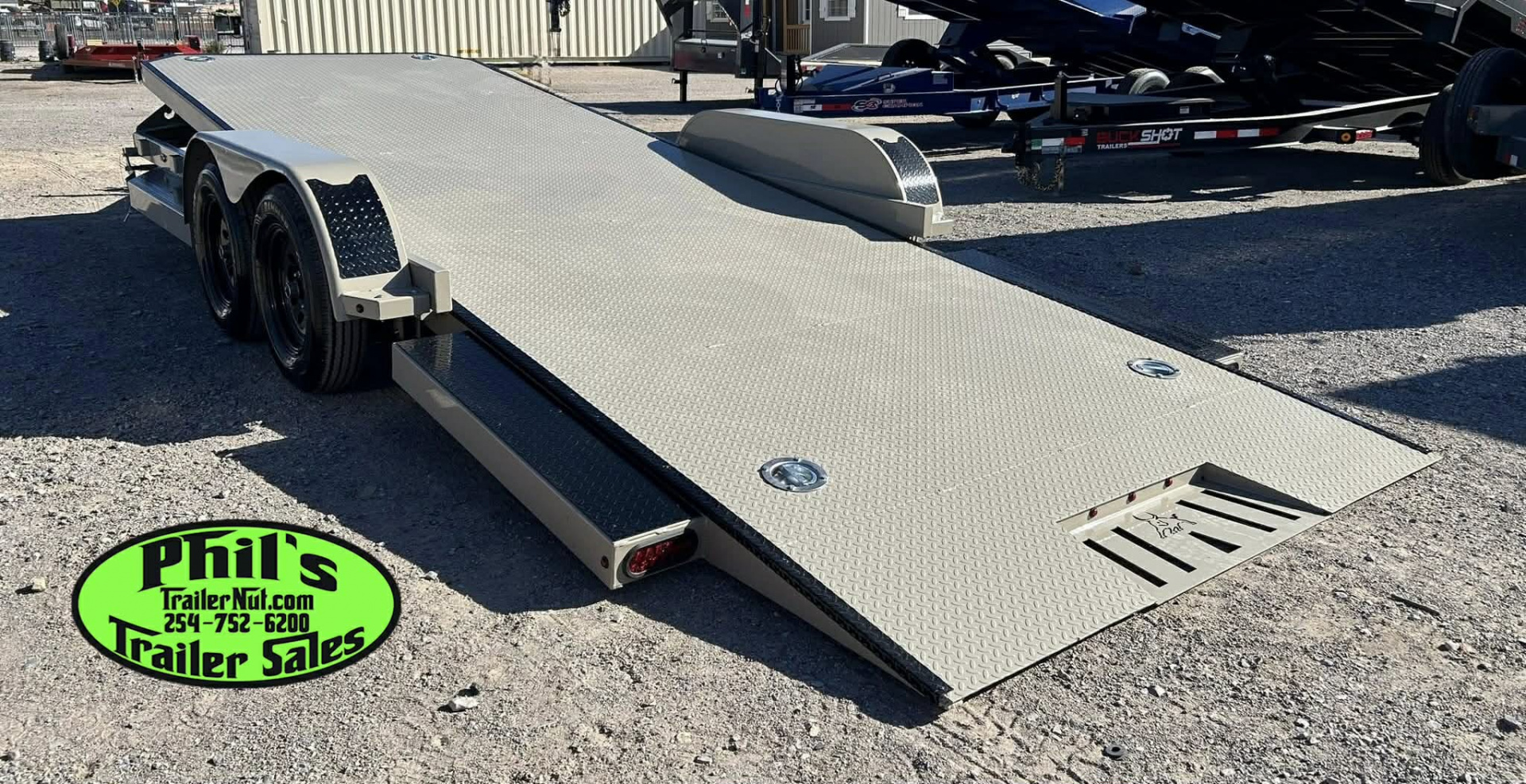 New Iron Bull 83X20 TILT TRAILER OPEN CAR HAULER STEEL DECK Equipment Trailer TILT TRAILER