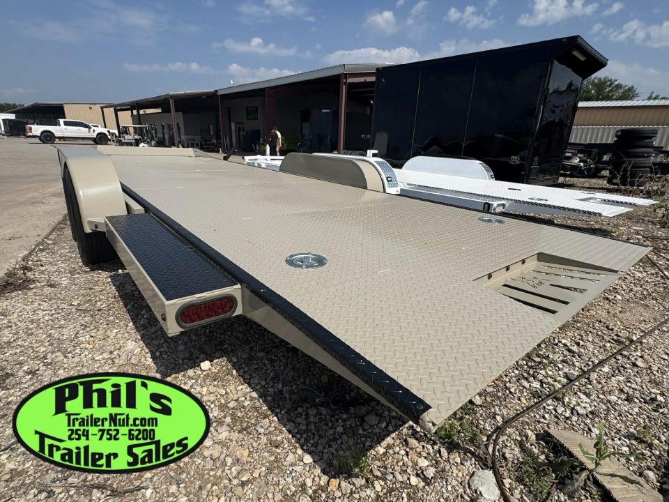 New Iron Bull 83X20 TILT TRAILER OPEN CAR HAULER STEEL DECK Equipment Trailer TILT TRAILER