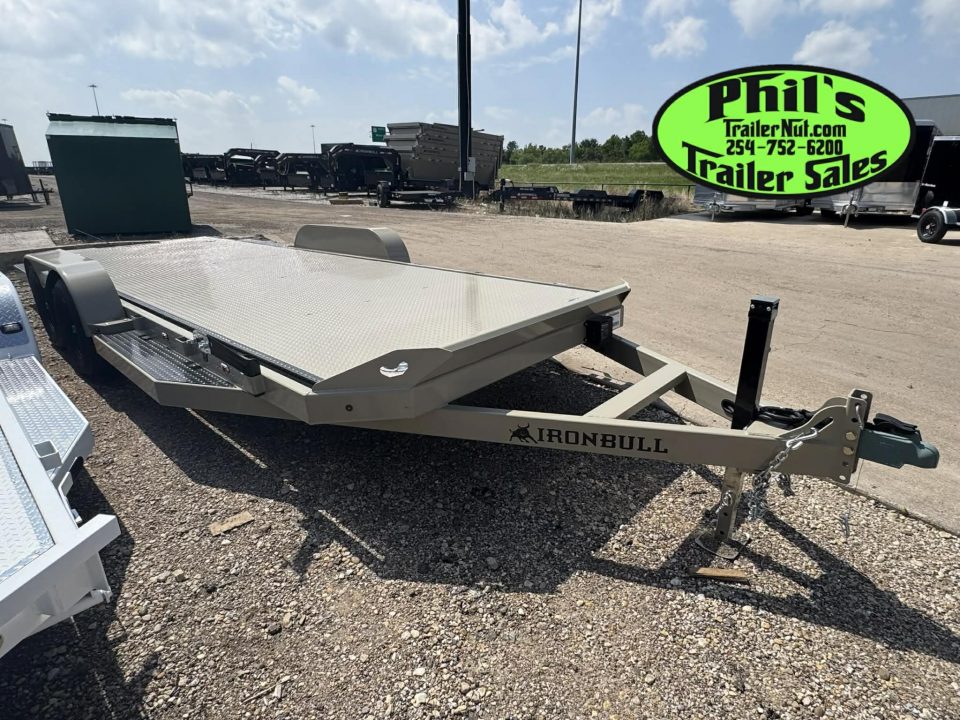 New Iron Bull 83X20 TILT TRAILER OPEN CAR HAULER STEEL DECK Equipment Trailer TILT TRAILER