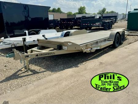 New Iron Bull 83X20 TILT TRAILER OPEN CAR HAULER STEEL DECK Equipment Trailer TILT TRAILER