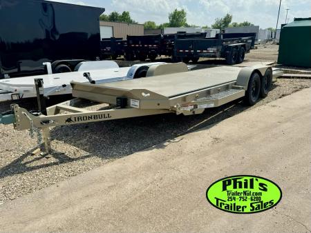 New Iron Bull 83X20 TILT TRAILER OPEN CAR HAULER STEEL DECK Equipment Trailer TILT TRAILER