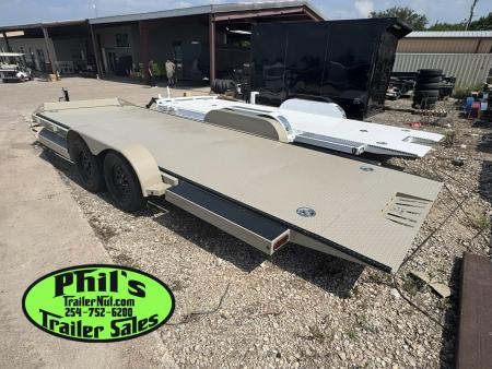 New Iron Bull 83X20 TILT TRAILER OPEN CAR HAULER STEEL DECK Equipment Trailer TILT TRAILER