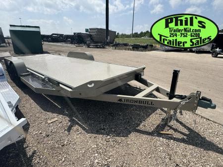 New Iron Bull 83X20 TILT TRAILER OPEN CAR HAULER STEEL DECK Equipment Trailer TILT TRAILER