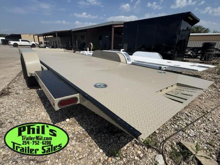 New Iron Bull 83X20 TILT TRAILER OPEN CAR HAULER STEEL DECK Equipment Trailer TILT TRAILER