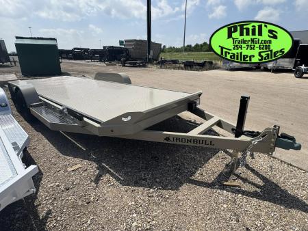 New Iron Bull 83X20 TILT TRAILER OPEN CAR HAULER STEEL DECK Equipment Trailer TILT TRAILER