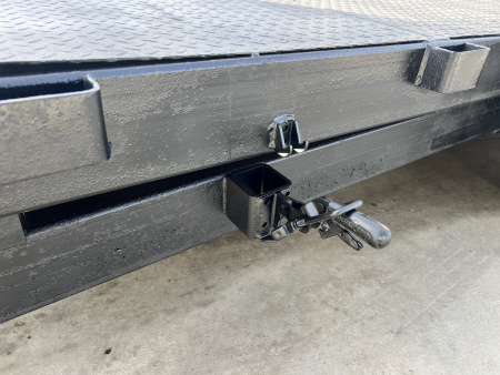 Used 2008 Load Trail 20’ TILT BED flatbed Trailer 2-3500 lb axles=7K, Slide In Ramps