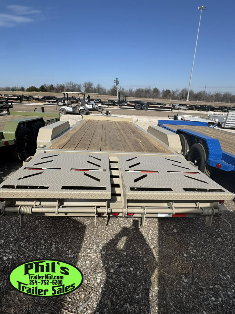 New IRON BULL NEW 20' EQUIPMENT TRAILER OPEN TRAILER UTILITY TRAILERS MEGA RAMP Equipment Trailer