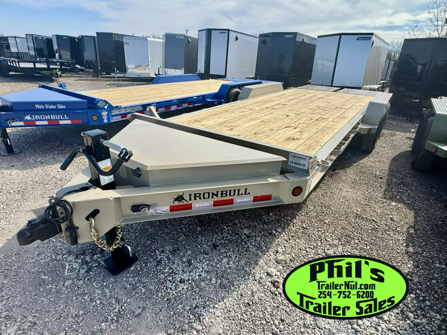 New IRON BULL NEW 20' EQUIPMENT TRAILER OPEN TRAILER UTILITY TRAILERS MEGA RAMP Equipment Trailer