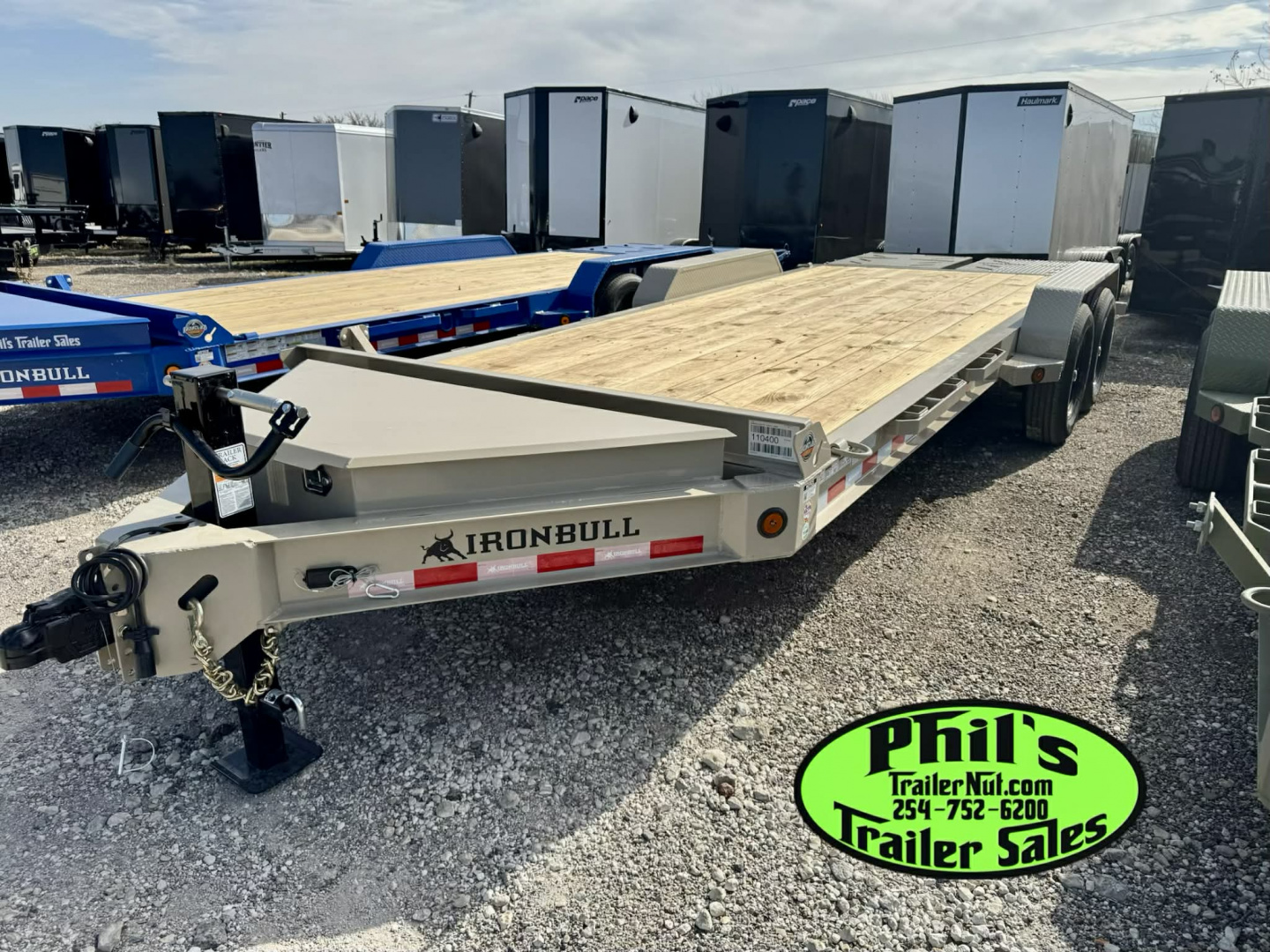 New IRON BULL NEW 20' EQUIPMENT TRAILER OPEN TRAILER UTILITY TRAILERS MEGA RAMP Equipment Trailer
