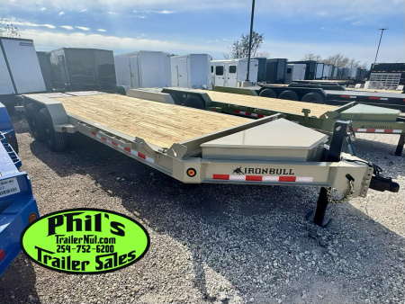 New IRON BULL NEW 20' EQUIPMENT TRAILER OPEN TRAILER UTILITY TRAILERS MEGA RAMP Equipment Trailer