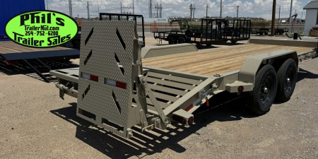 New IRON BULL NEW 20' EQUIPMENT TRAILER OPEN TRAILER UTILITY TRAILERS MEGA RAMP Equipment Trailer