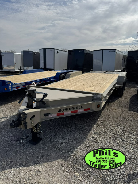 New IRON BULL NEW 20' EQUIPMENT TRAILER OPEN TRAILER UTILITY TRAILERS MEGA RAMP Equipment Trailer
