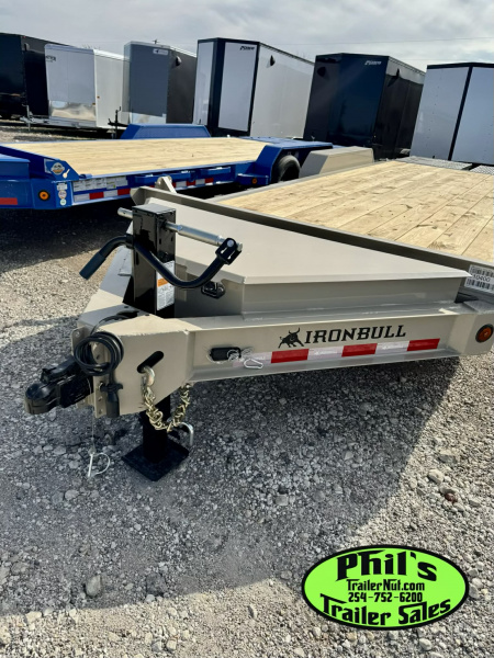 New IRON BULL NEW 20' EQUIPMENT TRAILER OPEN TRAILER UTILITY TRAILERS MEGA RAMP Equipment Trailer