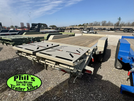 New IRON BULL NEW 20' EQUIPMENT TRAILER OPEN TRAILER UTILITY TRAILERS MEGA RAMP Equipment Trailer