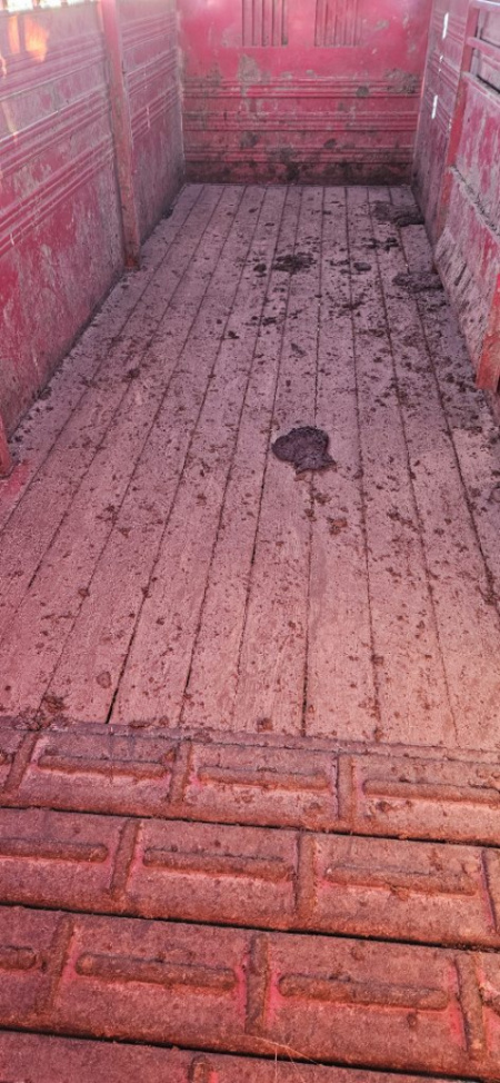 Used 2020 Titan Trailer 6'8 x 24' 1/2 Nose Stock Trailer