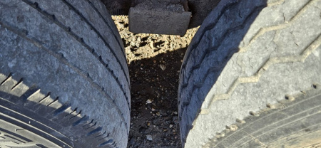 Used 2020 Titan Trailer 6'8 x 24' 1/2 Nose Stock Trailer