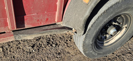 Used 2020 Titan Trailer 6'8 x 24' 1/2 Nose Stock Trailer