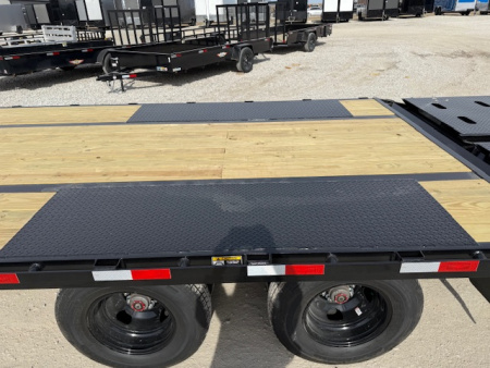New 2026 H&H 102"x25'+5' 22.5k Heavy Duty Low Profile Dovetail Super Deluxe Ramps Gooseneck Deckover Trailer