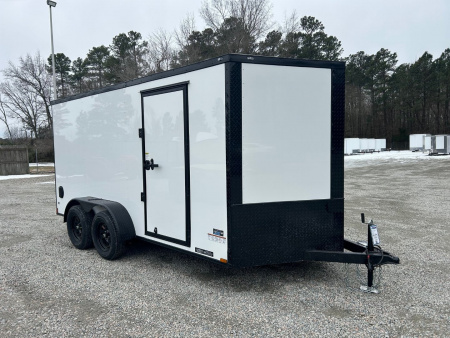 New 2026 Anvil 7X14 7K w/ Black Out Package, & Ramp Door Cargo / Enclosed Trailer