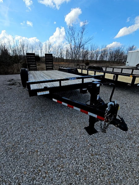 Used 2023 Sure-Trac 7 x 18 (16+2) 14K Equipment Trailer