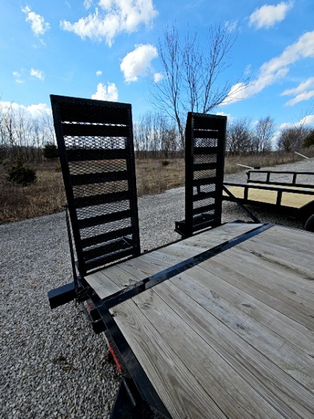 Used 2023 Sure-Trac 7 x 18 (16+2) 14K Equipment Trailer