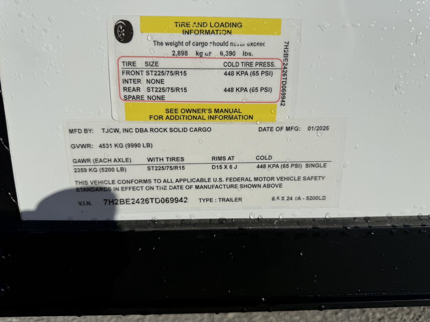 New 2026 Rock Solid Cargo 8.5x24 10K Black Out Package Enclosed Car Hauler