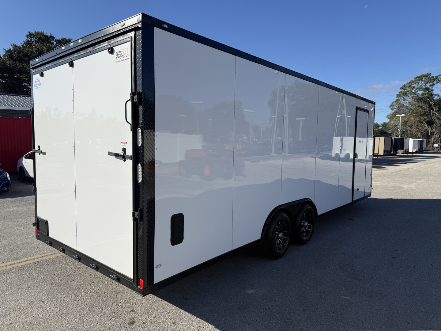 New 2026 Rock Solid Cargo 8.5x24 10K Black Out Package Enclosed Car Hauler