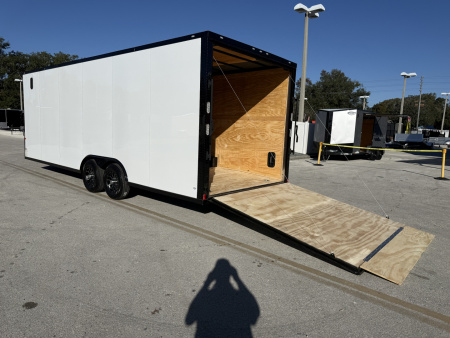 New 2026 Rock Solid Cargo 8.5x24 10K Black Out Package Enclosed Car Hauler