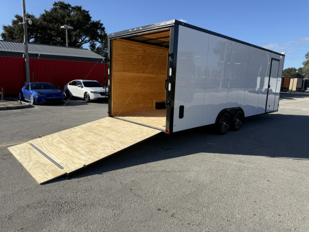 New 2026 Rock Solid Cargo 8.5x24 10K Black Out Package Enclosed Car Hauler