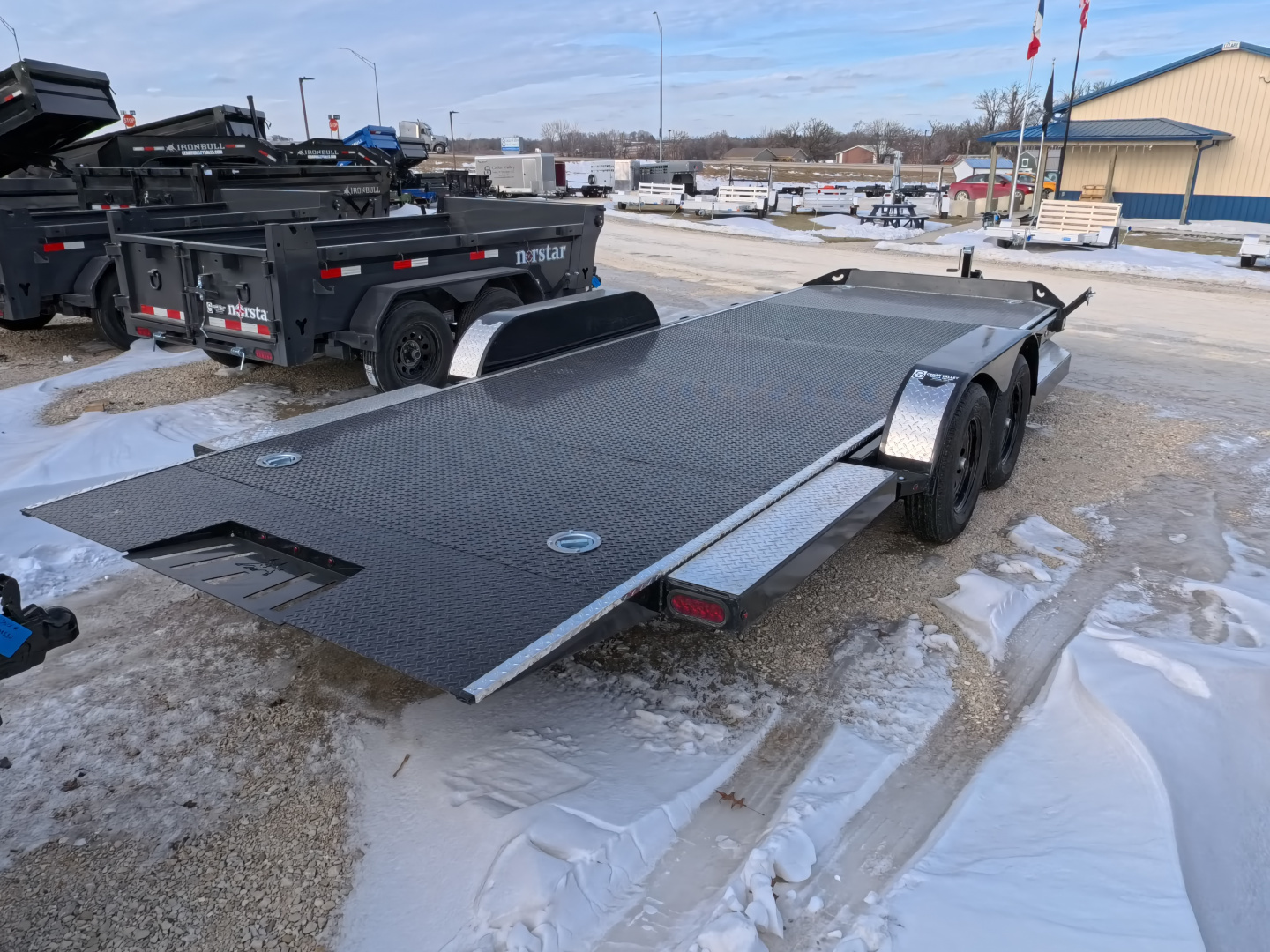 New 2026 Iron Bull 83 x 20 TRB Tilt Carhauler with Steel Decking, Gravity Tilt and 7,000 lb. GVWR