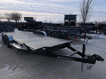 New 2026 Iron Bull 83 x 20 TRB Tilt Carhauler with Steel Decking, Gravity Tilt and 7,000 lb. GVWR
