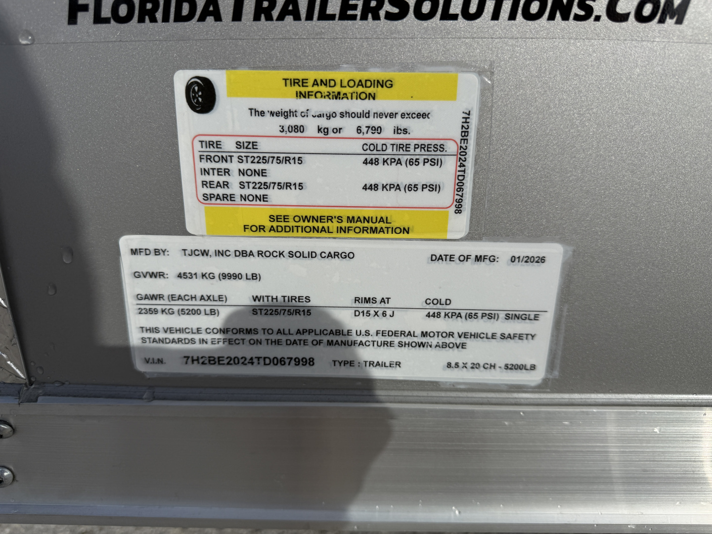 New 2026 Rock Solid Cargo 8.5x20 10K Enclosed Car Hauler