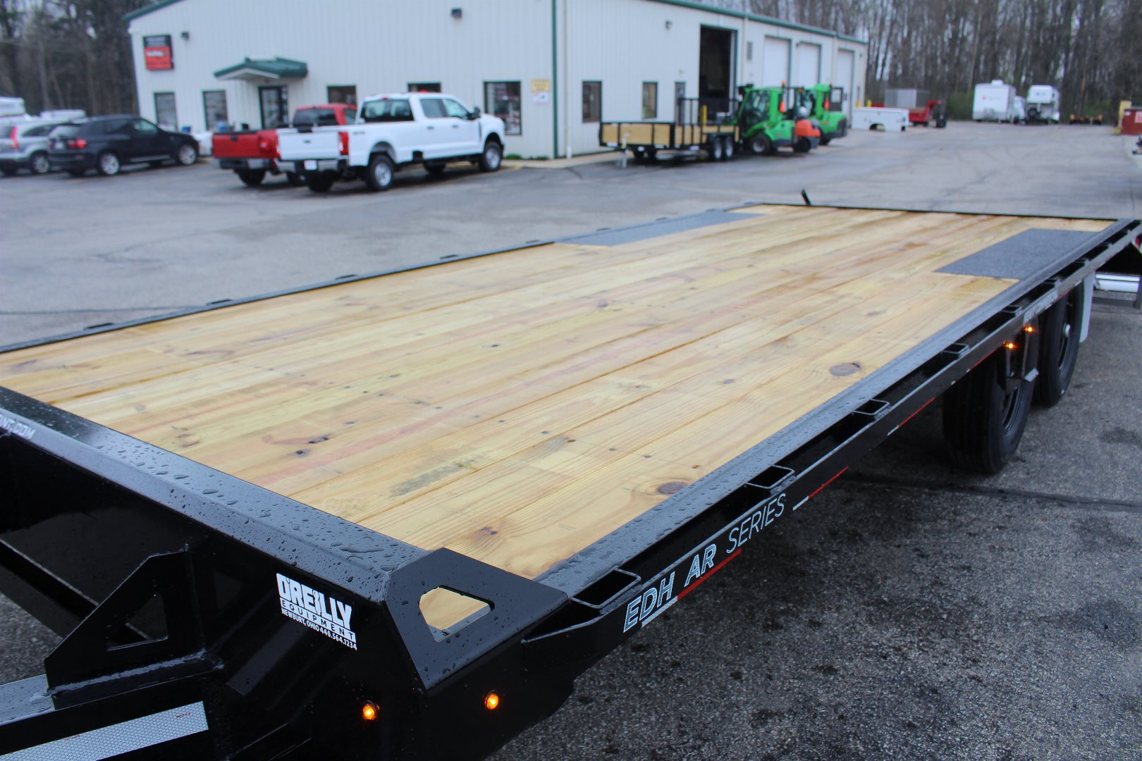 New 2026 Moritz 8' 6" x 18' + 4' Deckover Flatbed w/ Beavertail - Aluminum Ramps - 14,000# GVW