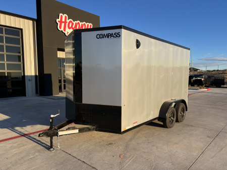 New 2026 Compass 7'x14' Enclosed Cargo Trailer - Indigo DLX